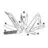 Мультитул LEATHERMAN SQUIRT ES4 RED 831236
