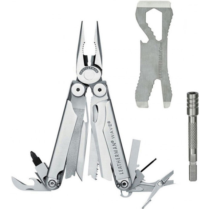 Мультитул LEATHERMAN WAVE + CROC + BIT DRIVER EXTENDER 831878
